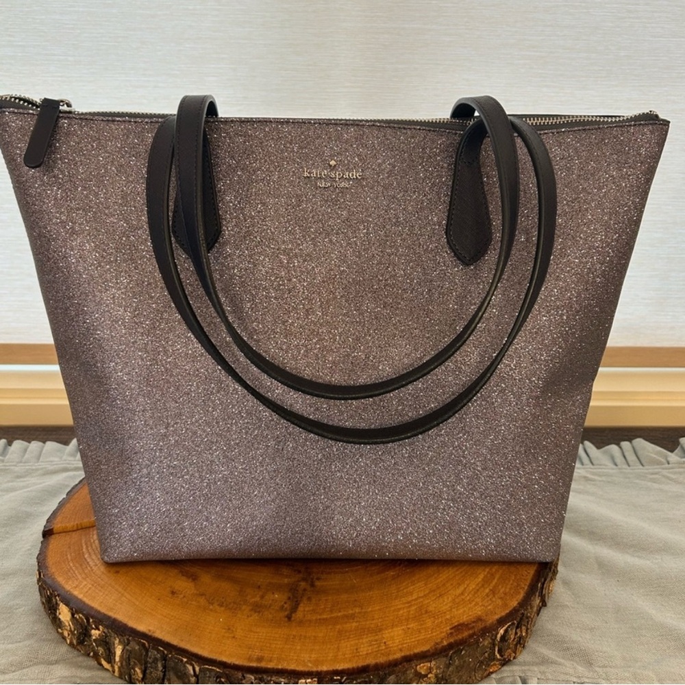 Kate Spade Glitter Tote Bag - Navy Blue